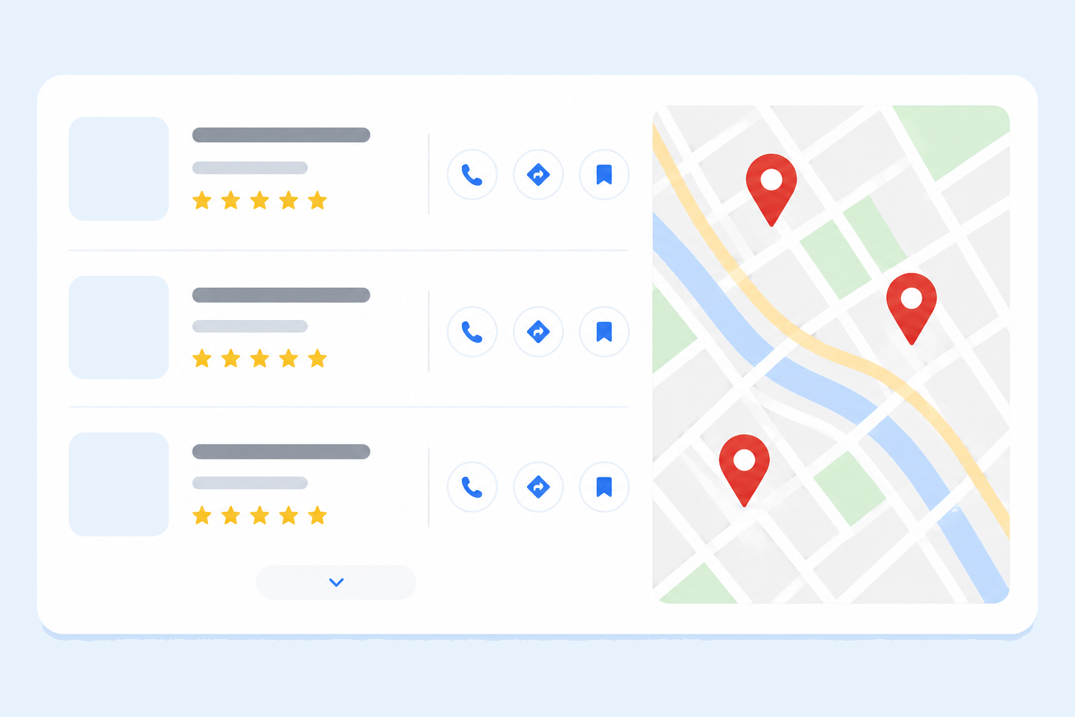 Local SEO rankings and map pack